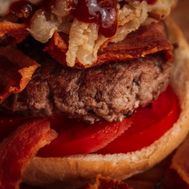 Hamburguesa con Tocino
